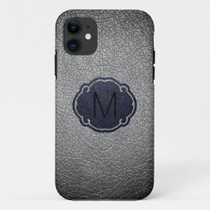 Grey Leather Case-Mate iPhone Case