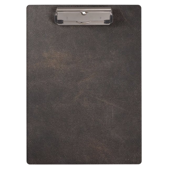 Grey leather  clipboard (Front)