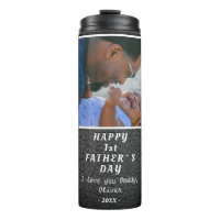 Grey Leather Print 1st Father`s Day 2 Photo