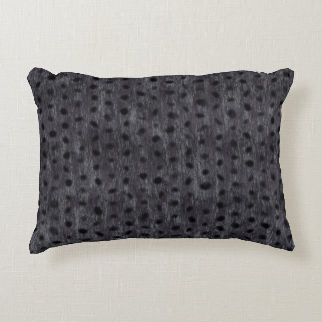 Grey Leopard Decorative Cushion (Front)