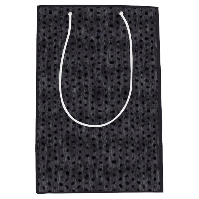 Grey Leopard    Medium Gift Bag (Front)