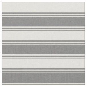 Grey & Light Yellow Coloured Lined/Striped Pattern Fabric