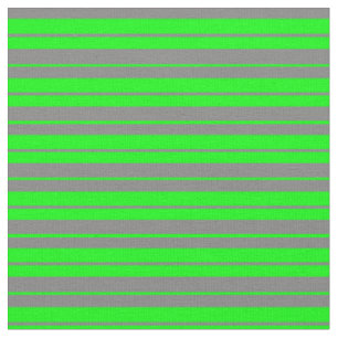 Grey & Lime Striped Pattern Fabric