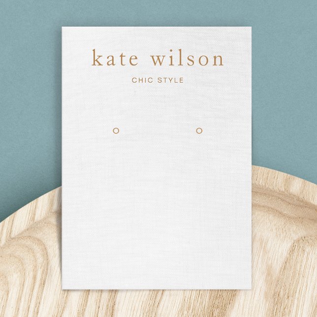 Grey Linen (image) Earring Display Card (Creator Uploaded)