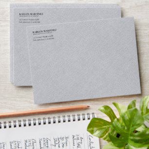Grey Linen Immigration Attorney Envelope