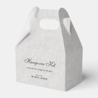 Grey linen Simple Script Hangover Recovery Kit