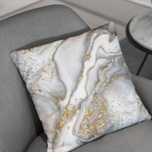 Grey liquid marble - pearl and gold