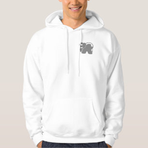 Grey Logo Elephant Jacket Hoodie