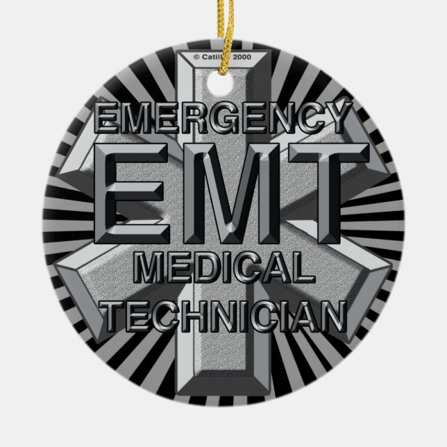 Grey Logo  EMT Ornament (Front)