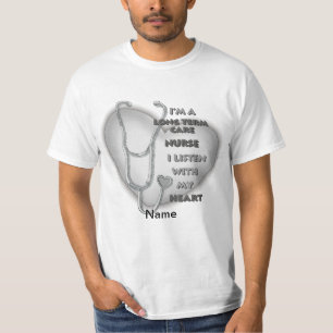 Grey Long Term Care Nurse  T-Shirt