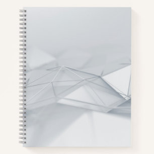 Grey Low-Poly Bullet Journal / Lined Notebook