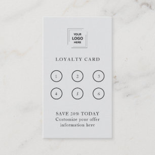 Grey Loyalty Reward Customer Retention Style Card