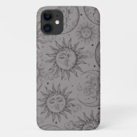 Grey Magic Vintage Celestial Sun Moon Stars