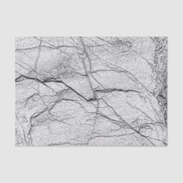 Grey Marble Dappled Concrete Tissue Paper (Front)