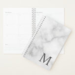 Grey Marble Personalised Monogram and Name Planner<br><div class="desc">Personalised Monogram and Name Gifts
featuring personalised monogram and name in classic serif font style.</div>
