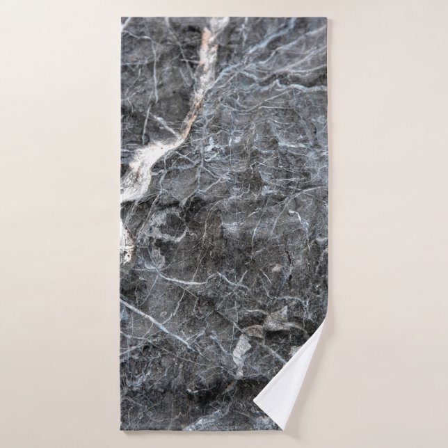 Grey marble stone bath towel (Bath Towel)
