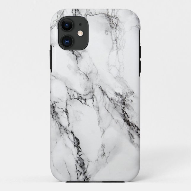 Grey Marble Stone Pattern Case-Mate iPhone Case (Back)