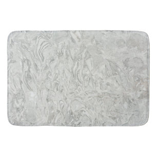 Grey marble surface pattern bath mat