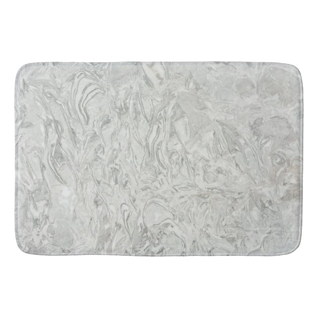 Grey marble surface pattern bath mat (Front)