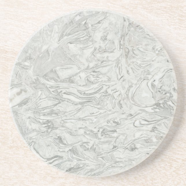 Grey marble surface pattern coaster (Front)