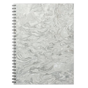 Grey marble surface pattern notebook