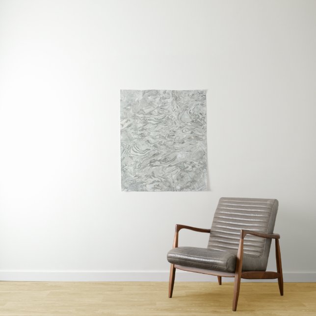 Grey marble surface pattern tapestry (In Situ)