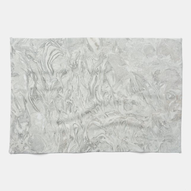 Grey marble surface pattern tea towel (Horizontal)