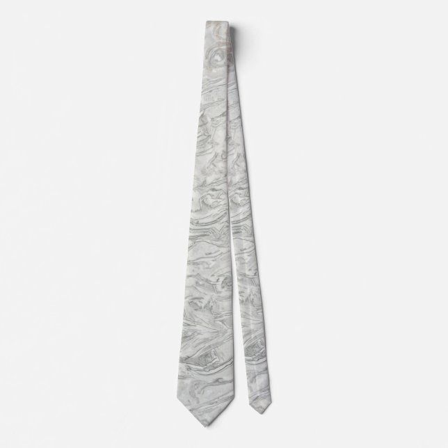 Grey marble surface pattern tie (Front)
