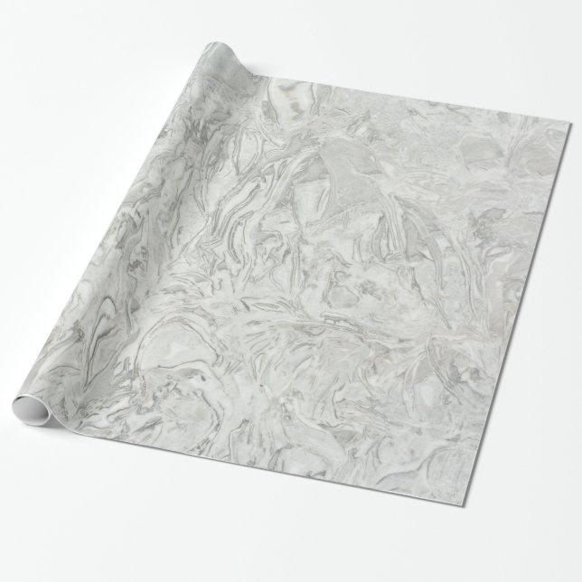 Grey marble surface pattern wrapping paper (Unrolled)