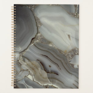 Grey Marble with Gold Vein Planner
