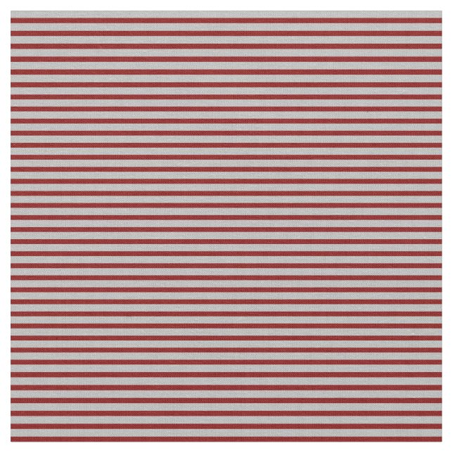 Grey & Maroon Coloured Striped Pattern Fabric (Close Up)