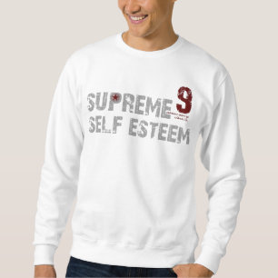 Grey/,Maroon SUPREME SELF ESTEEM sweatshirt