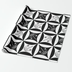 Grey Matter in the Hole in the Barn Door Wrapping Paper