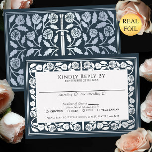 Grey Mediaeval Silver Sword Royal Wedding RSVP
