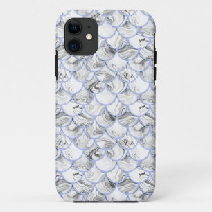 Grey mermaid scales Case-Mate iPhone case