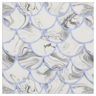 Grey mermaid scales fabric