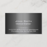 Grey Metal Chemical Engineer Business Card<br><div class="desc">Grey Metal Chemical Engineer Business Card.</div>