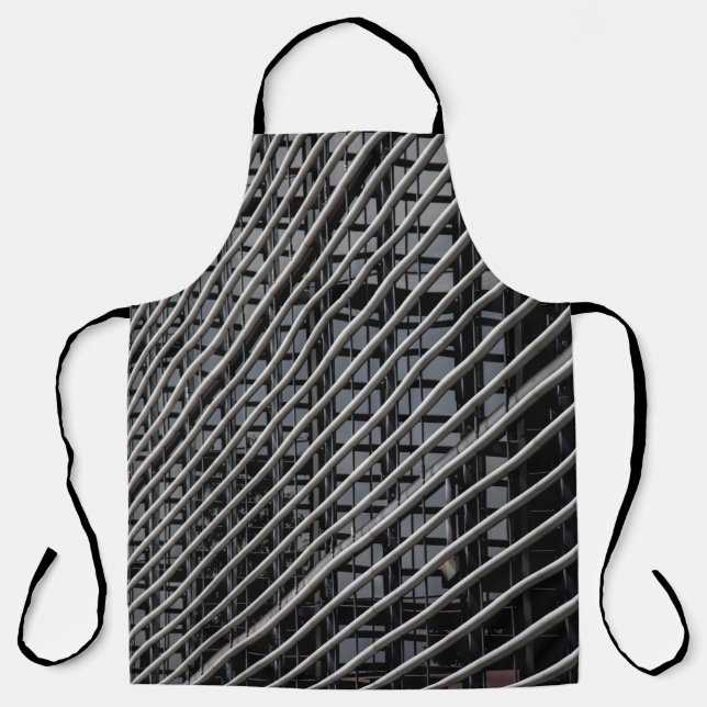 Grey metal frame apron (Front)