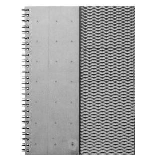Grey metal galvanised sheet notebook