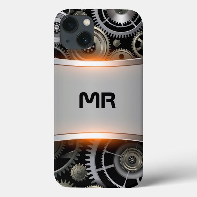 Grey metallic background Case-Mate iPhone case (Back)