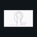 Grey Mind Science Human Head Psychologist Business Card<br><div class="desc">Grey Mind Science Human Head Psychologist</div>