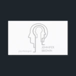 Grey Mind Science Human Head Psychologist Business Card<br><div class="desc">Grey Mind Science Human Head Psychologist</div>