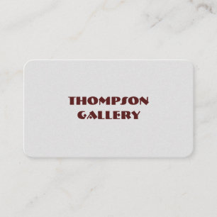 Grey Minimalist Business Card