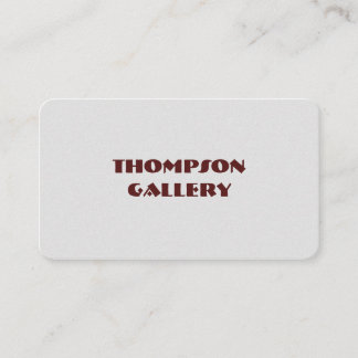 Grey Minimalist Business Card