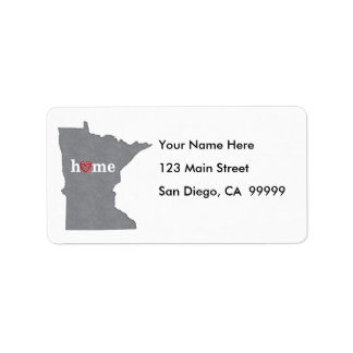 Grey MINNESOTA Home & Open Heart Label