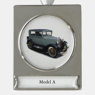 Grey Model A banner ornament