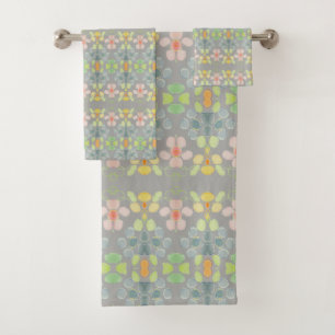 Grey Modern Bath Towel Set