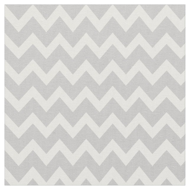 Grey Modern Chevron Fabric (Close Up)