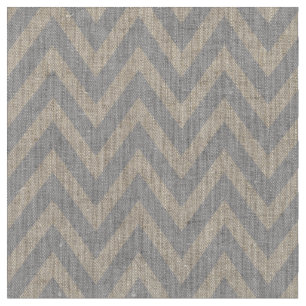 Grey Modern Chevron Stripes Fabric