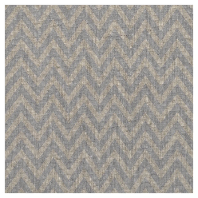 Grey Modern Chevron Stripes Fabric (Swatch)